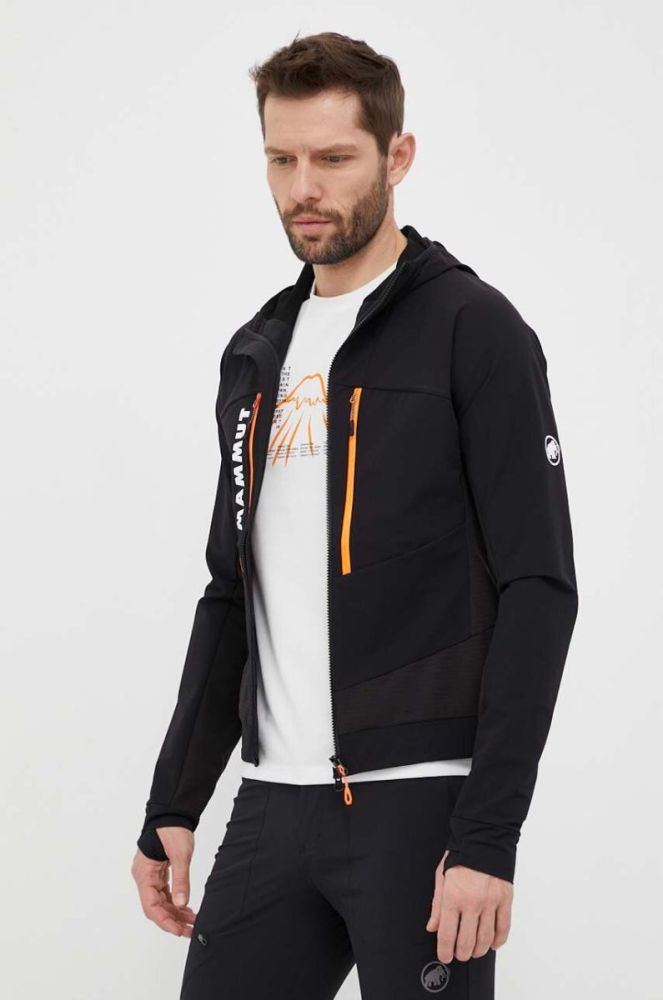 Куртка outdoor Mammut Aenergy SO Hybrid колір чорний фото 4