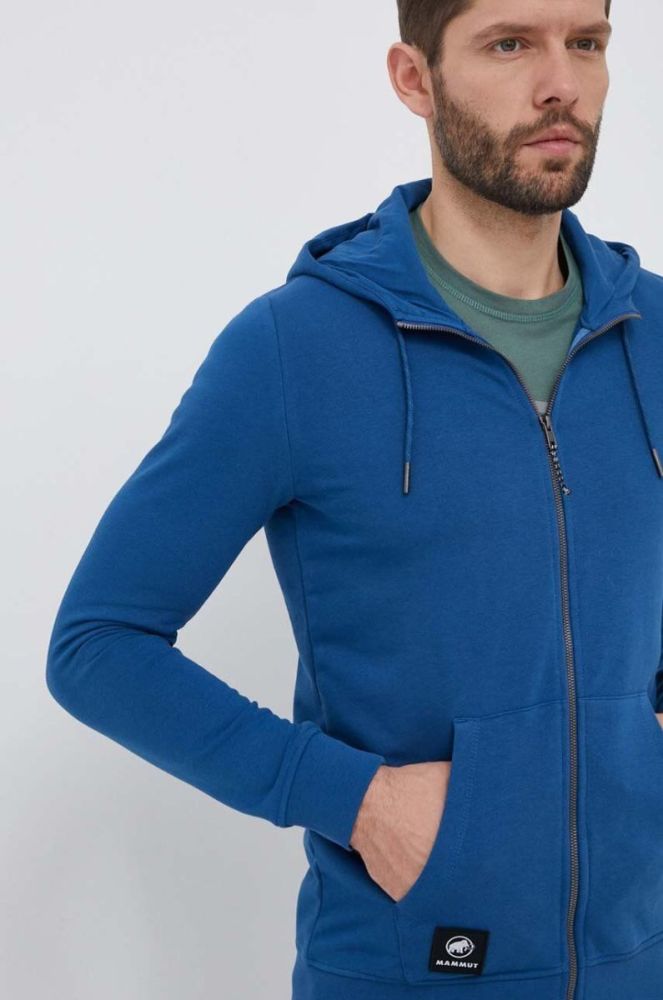 Кофта Mammut ML Hooded колір блакитний фото 4