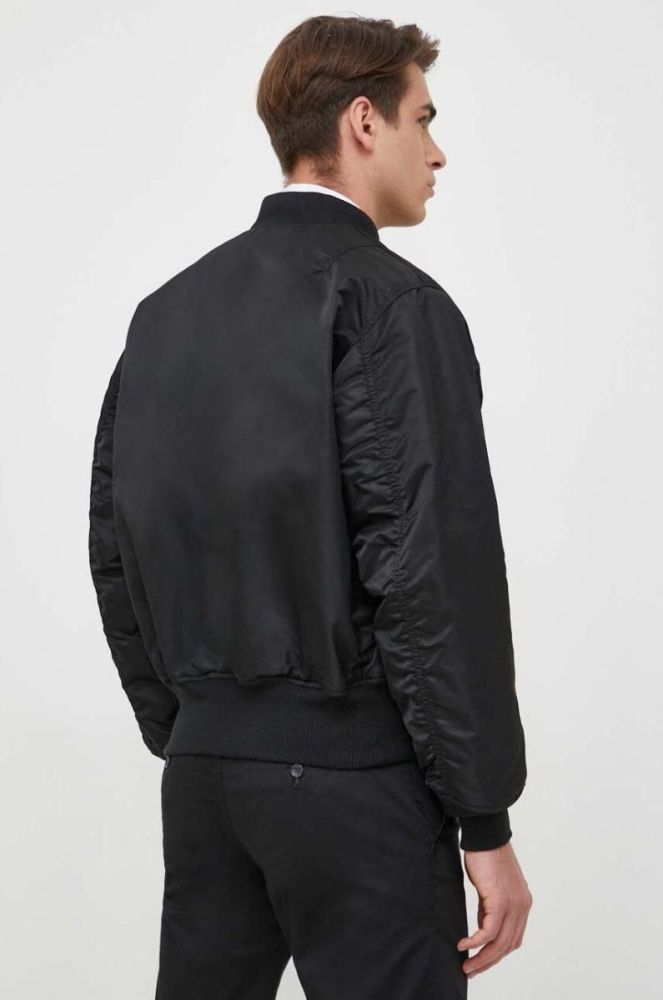 Куртка-бомбер Alpha Industries чоловічий колір чорний зимова 100101.03-Black фото 4