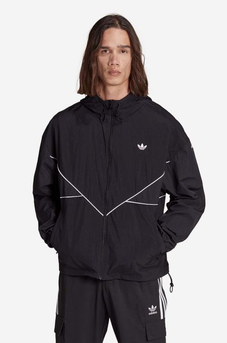 Вітровка adidas Originals Adicolor Seasonal Archive Windbreaker колір чорний перехідна HR3322-black