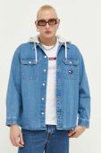 Джинсова куртка Tommy Jeans чоловіча перехідна колір блакитний (3327063)