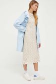 Протидощова куртка Rains 12020 Long Jacket перехідна колір блакитний Протидощова куртка Rains 12020 Long Jacket перехідна колір блакитний