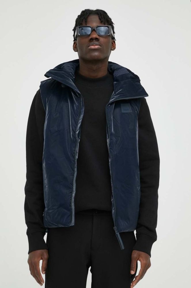 Безрукавка Rains 15710 Loop Vest колір синій зимова фото 2