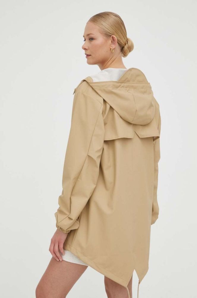 Дощовик Rains 18010 Fishtail Jacket колір бежевий перехідна 18010.24-24Sand фото 5
