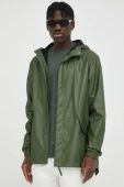 Дощовик Rains 18010 Fishtail Jacket колір зелений перехідна Дощовик Rains 18010 Fishtail Jacket колір зелений перехідна