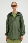Дощовик Rains 18010 Fishtail Jacket колір зелений перехідна Дощовик Rains 18010 Fishtail Jacket колір зелений перехідна