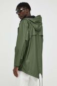 Дощовик Rains 18010 Fishtail Jacket колір зелений перехідна Дощовик Rains 18010 Fishtail Jacket колір зелений перехідна