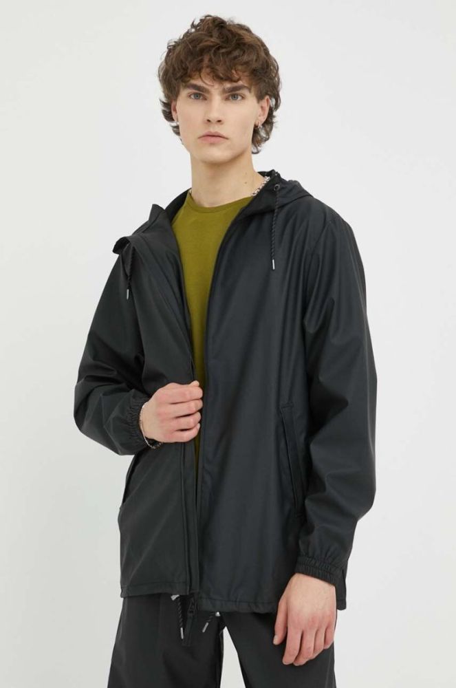 Дощовик Rains колір чорний перехідна 18370.01-01Black фото 2