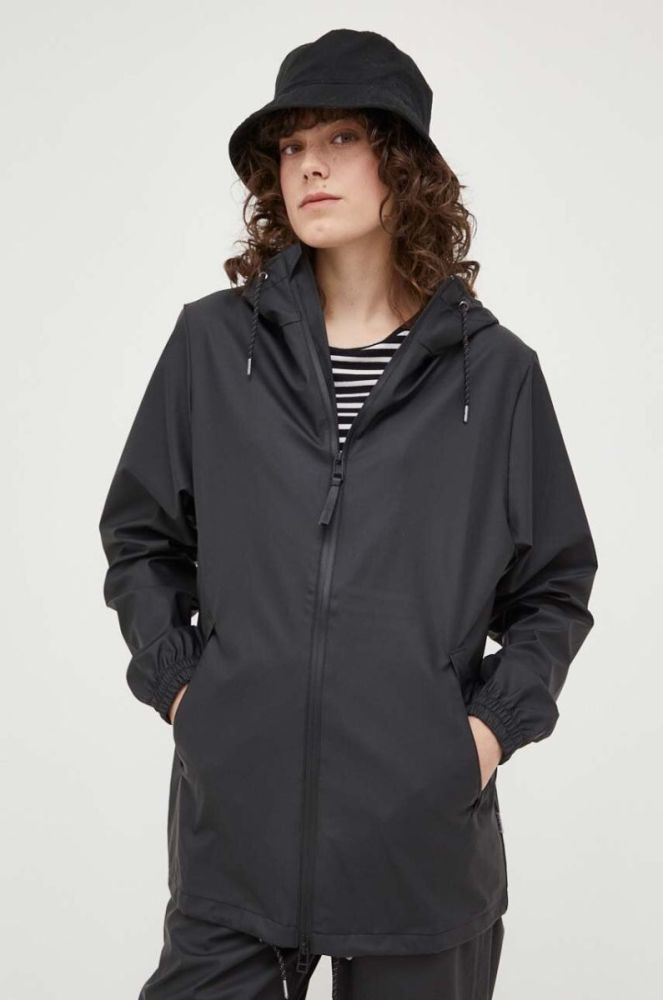 Дощовик Rains колір чорний перехідна 18370.01-01Black фото 3