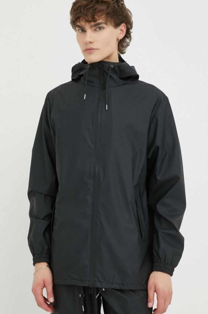 Дощовик Rains колір чорний перехідна 18370.01-01Black фото 6