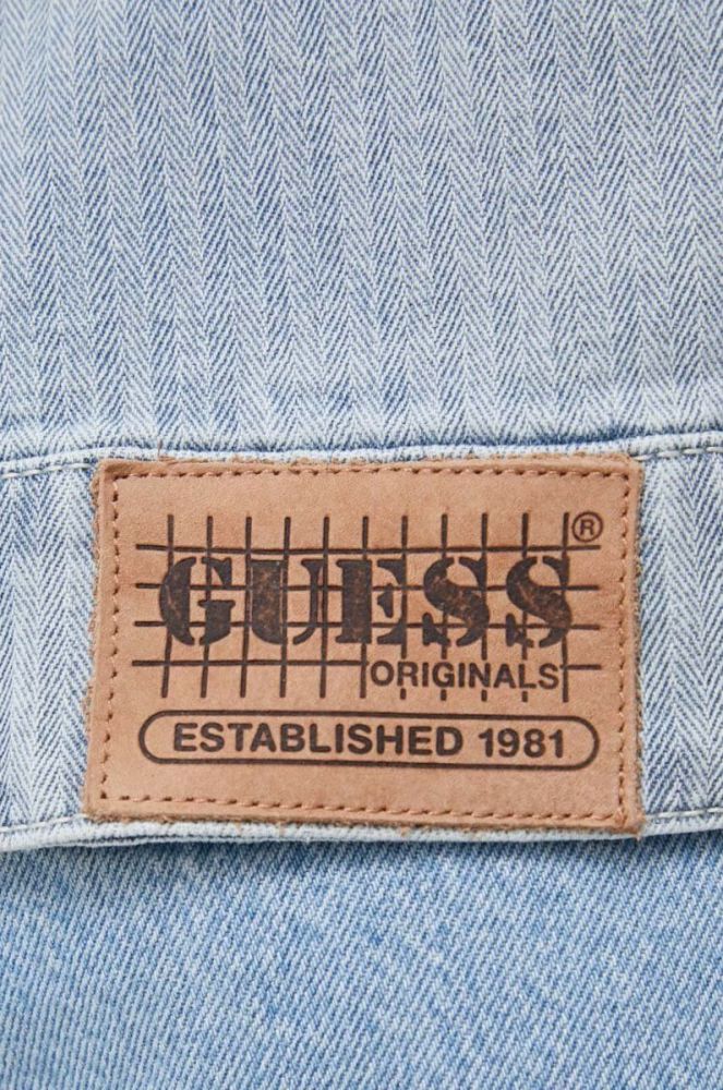 Джинсова куртка Guess Originals перехідна колір блакитний (3275165) фото 9