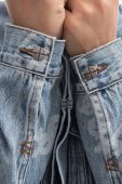 Джинсова куртка KSUBI перехідна oversize MPS23JK005-DENIM колір блакитний