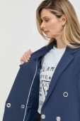 Піджак Guess колір синій однобортний однотонна