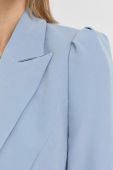 Піджак Bruuns Bazaar Rubysus Nora однобортний однотонний колір блакитний