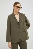 Піджак Samsoe Samsoe колір зелений однобортний однотонна (2870653)