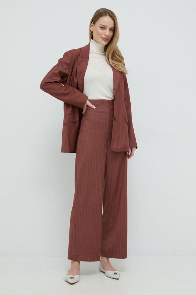 Піджак Bardot колір коричневий oversize візерунок фото 2