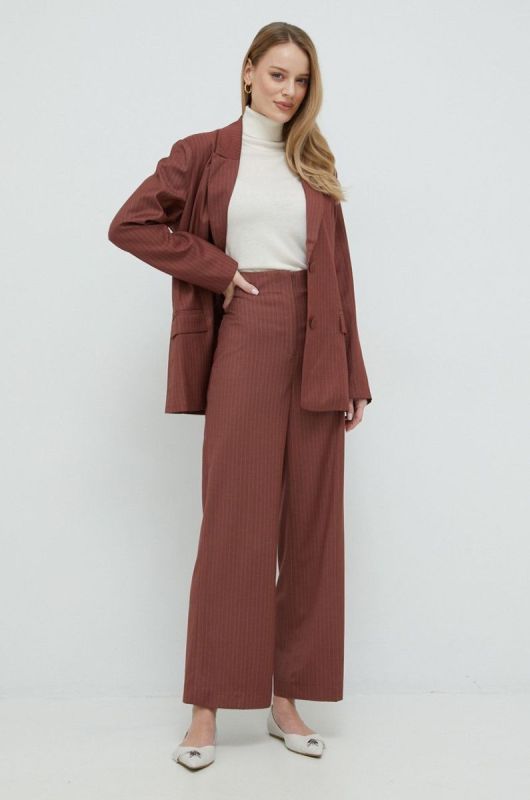 Піджак Bardot колір коричневий oversize візерунок фото 2