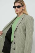 Піджак Gestuz колір зелений однобортний візерунок (2979833)