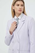 Піджак Gestuz Paula колір фіолетовий однобортний однотонний