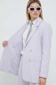 Піджак Gestuz Paula колір фіолетовий однобортний однотонний