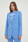 Піджак MICHAEL Michael Kors однобортний однотонна колір блакитний