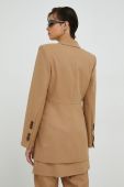 Піджак By Malene Birger колір бежевий однобортний однотонна