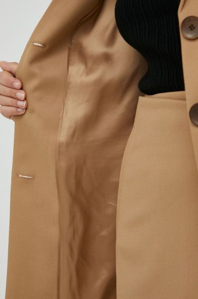 Піджак By Malene Birger колір бежевий однобортний однотонна фото 7
