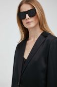 Піджак Dkny колір чорний однобортний однотонна