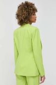 Піджак Twinset колір зелений однобортний однотонна