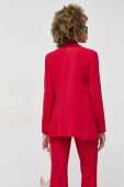 Піджак Twinset колір червоний однобортний однотонна