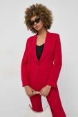 Піджак Twinset колір червоний однобортний однотонна