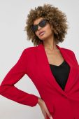 Піджак Twinset колір червоний однобортний однотонна