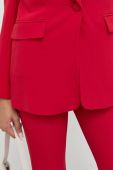 Піджак Twinset колір червоний однобортний однотонна