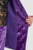 Піджак Patrizia Pepe колір фіолетовий однобортний однотонна (2905973)