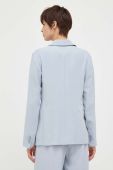 Піджак Emporio Armani однобортний однотонна колір блакитний