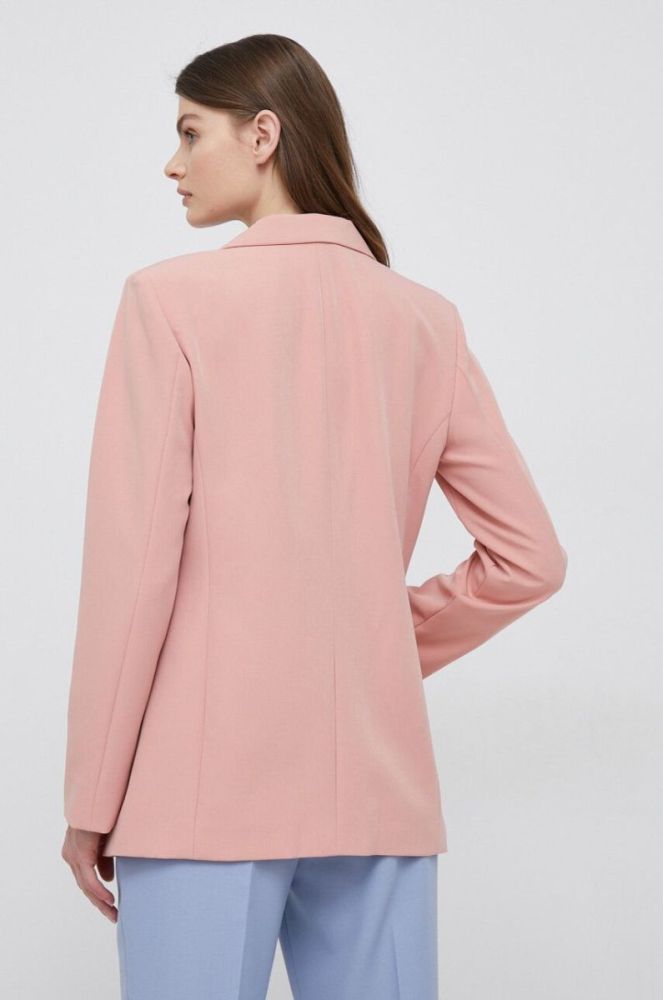 Піджак Dkny колір рожевий однобортний однотонна (3116945) фото 3