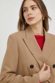 Піджак MAX&Co. колір бежевий двобортний однотонна
