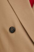 Піджак MAX&Co. колір бежевий двобортний однотонна