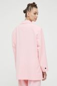 Піджак HUGO колір рожевий однобортний однотонна (3132015)
