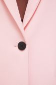 Піджак HUGO колір рожевий однобортний однотонна (3132015)