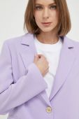 Піджак Pinko колір фіолетовий однобортний однотонна