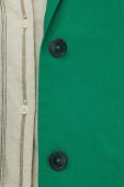 Бавовняний піджак Marc O'Polo колір зелений однобортний однотонна