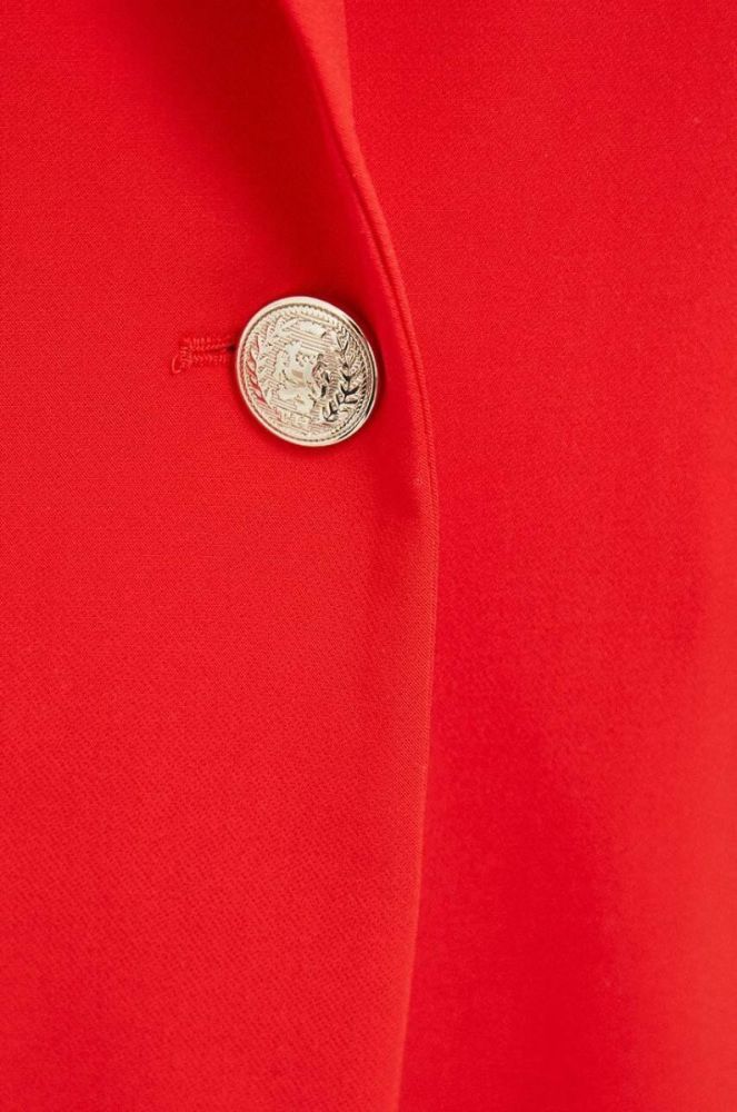 Піджак Tommy Hilfiger колір червоний однобортний однотонна фото 5