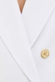 Піджак MICHAEL Michael Kors колір білий двобортний однотонна