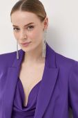 Піджак Patrizia Pepe колір фіолетовий однобортний однотонна (3254486)