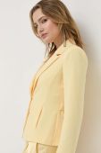 Піджак Patrizia Pepe колір жовтий однобортний однотонна (3213580)