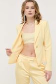 Піджак Patrizia Pepe колір жовтий однобортний однотонна (3213580)