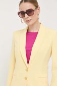 Піджак Patrizia Pepe колір жовтий однобортний однотонна (3241338)