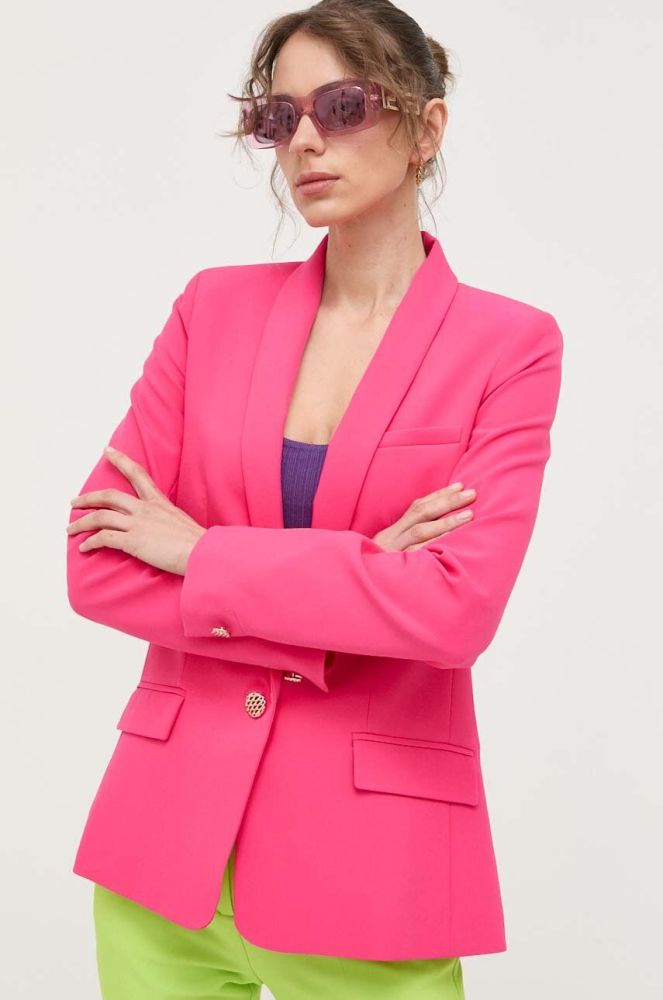 Піджак Morgan колір рожевий однобортний однотонна (3285054)