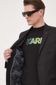 Вовняний піджак Karl Lagerfeld колір чорний (3166850)